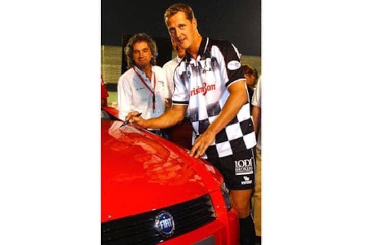 Fiat Stilo met Michael Schumacher