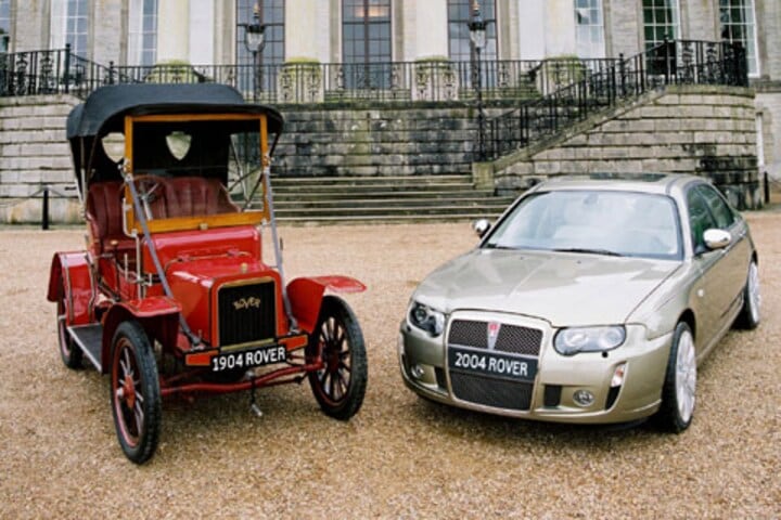 Rover 8 hp (1904) & Rover 75 V8