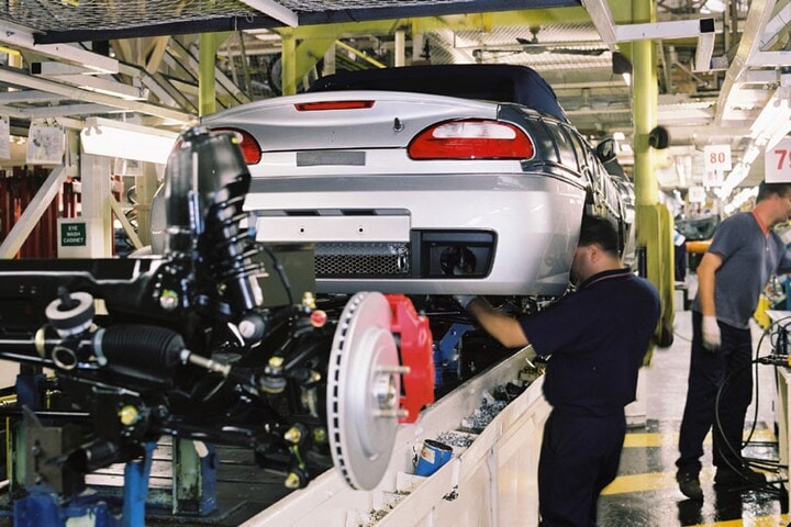 MG TF productie