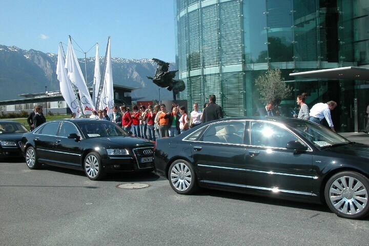 Journalisten in limo