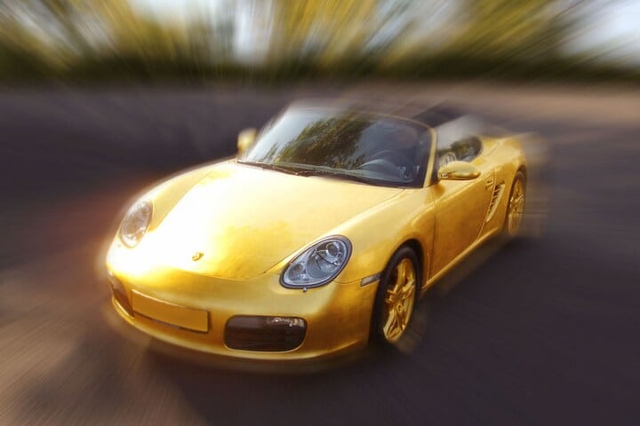 Gouden Porsche
