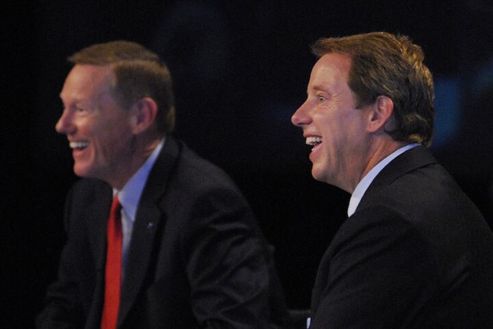 Alan Mulally (links) en Bill Ford (rechts)