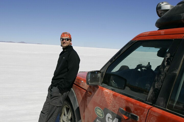 Frank bij Land Rover Discovery