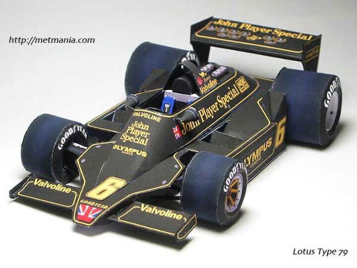 bouwplaat lotus F1 1979