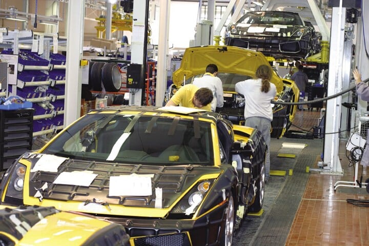 Lamborghini productie