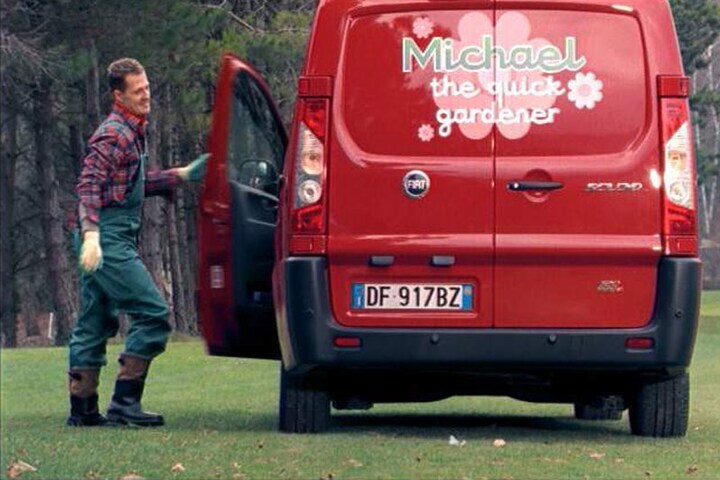 Fiat Scudo met Michael Schumacher