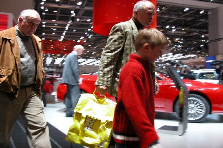 Kinderen op persdag Genève 2006