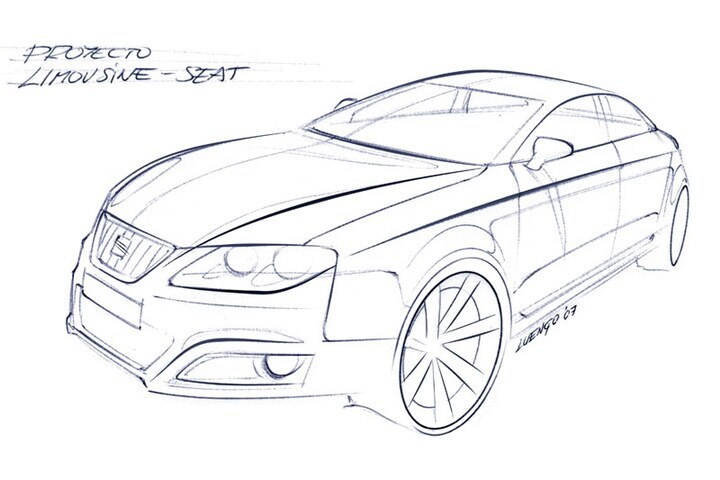 Seat limousine D-segment schets