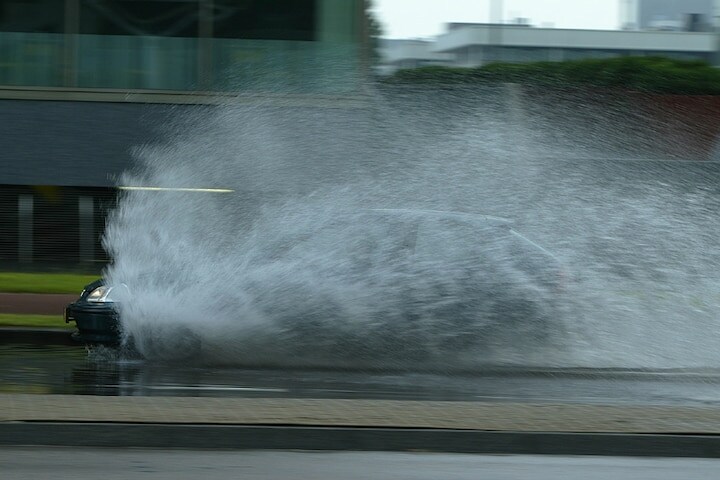 Regen in Amsterdam Zuidoost