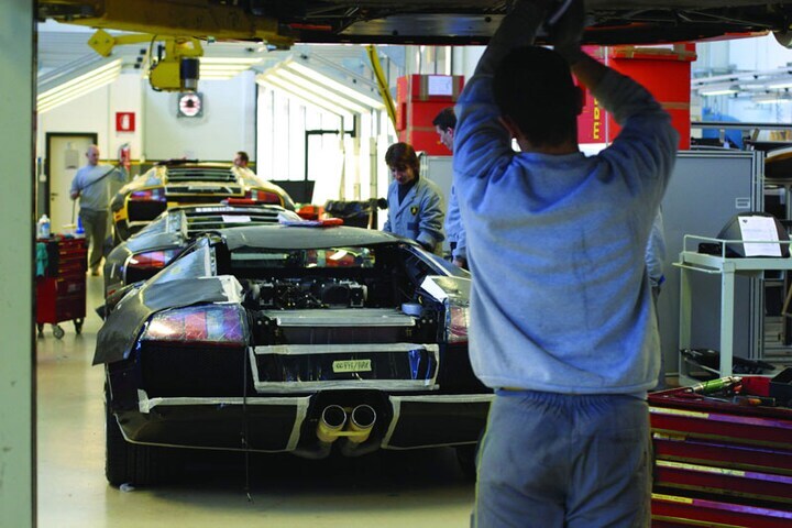 Lamborghini Murciélago productielijn