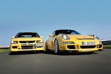 Mitsubishi Lancer EVO IX-Porsche 911 GT3