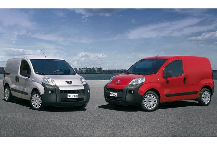 Peugeot Bipper en Citroën Nemo
