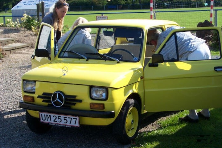 Fiat 126 met Mercedes-look