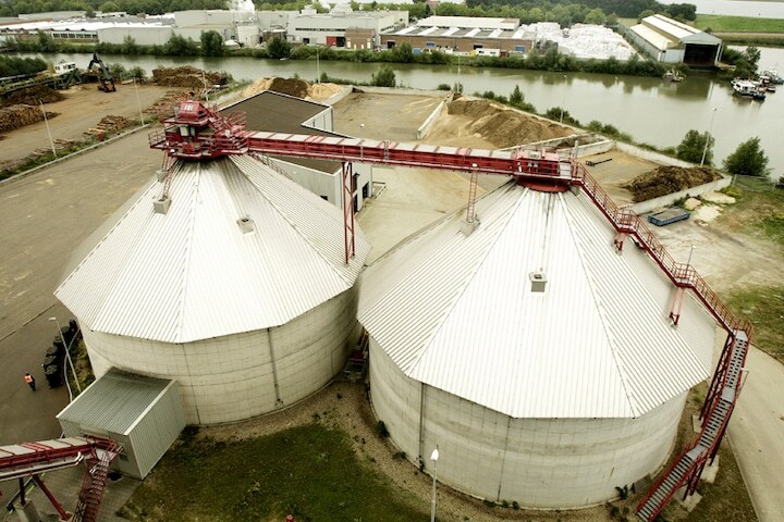 Energiecentrale voor biobrandstof