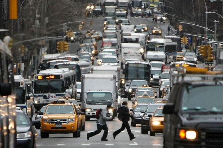 Verkeer in New York | Foto: ANP/AFP
