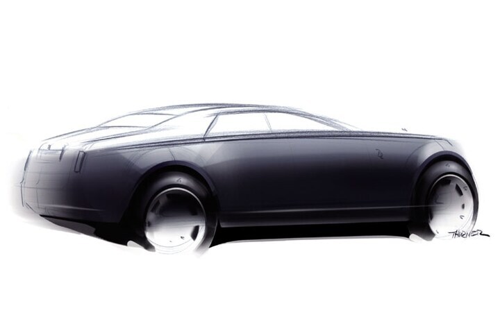 Rolls-Royce RR4 ontwerpschets