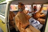 Oranje caravanstoet (foto: René Oudshoorn)
