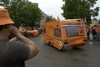 Oranje caravanstoet (foto: René Oudshoorn)