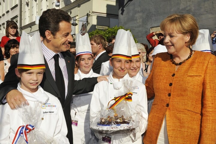 Nicolas Sarkozy en Angela Merkel (foto: ANP)