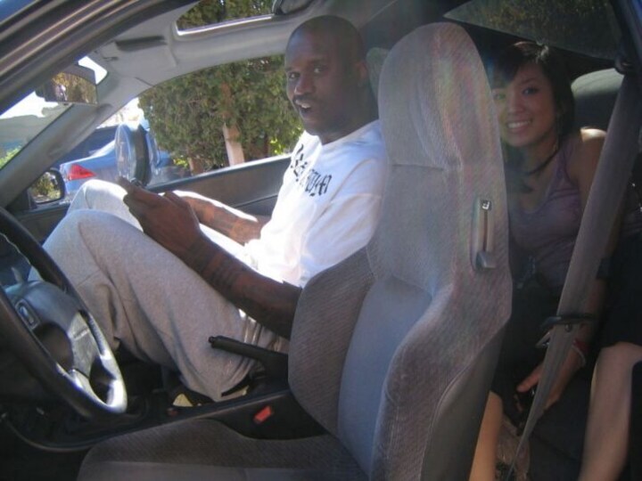Shaquille O'Neal in Honda Prelude