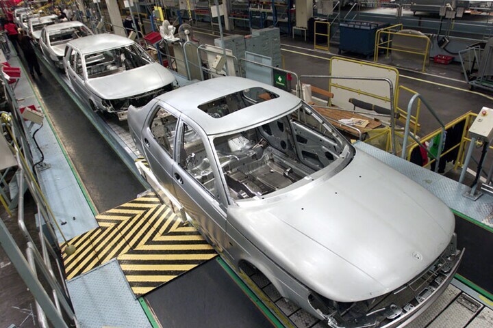 Saab-productie in Trollhättan