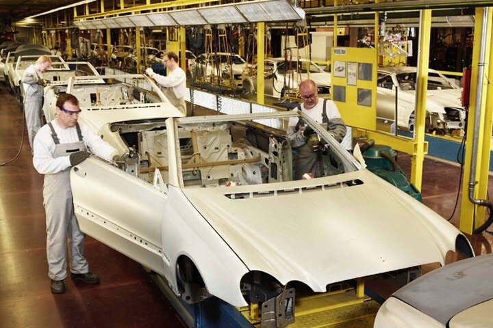 Mercedes-Benz CLK cabriolet productie bij Karmann