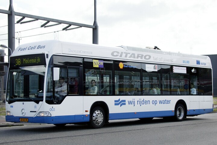 Waterstofbus Amsterdam (foto: ANP)