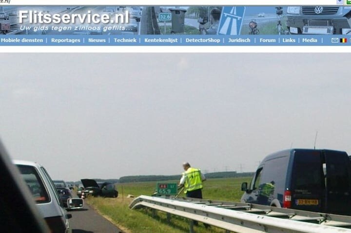 Aanrijding door flitser