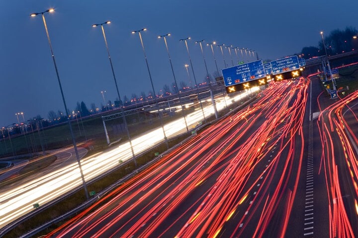 Avondspits op de A4 | Foto: ANP