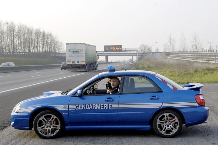 Subaru Impreza WRX van de Gendarmerie