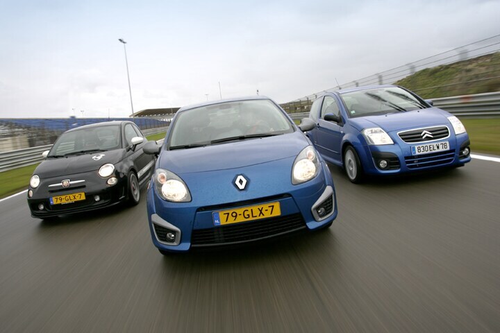500 Abarth-Renault Twingo RS-Citroën C2 VTS