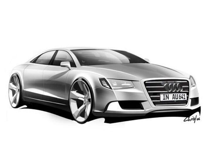 Ontwerpschets Audi A8