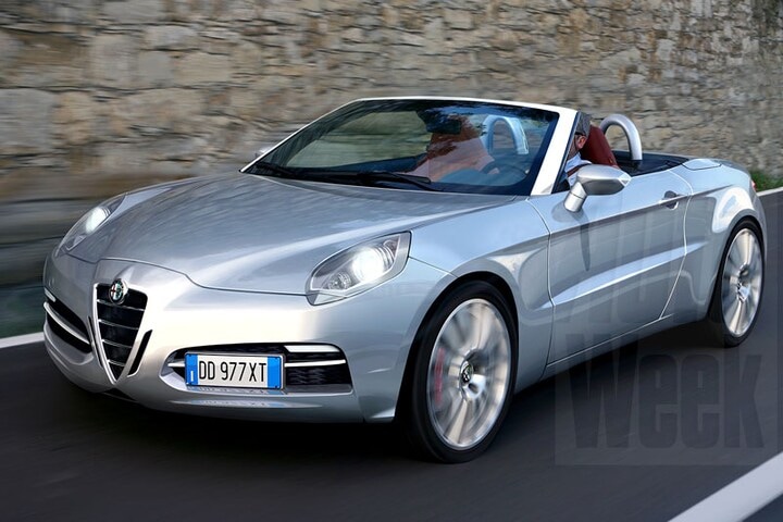 Alfa Romeo Duetto | Illustratie: Larson