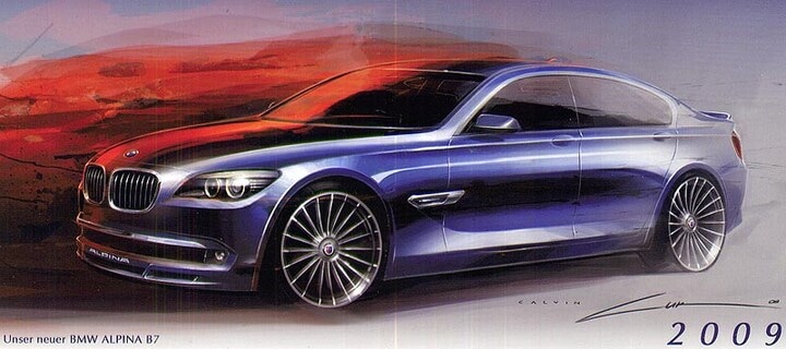 Alpina B7 schets