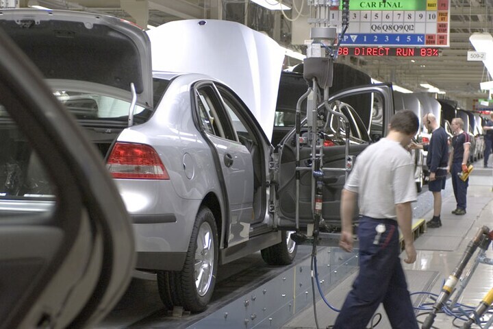 Saab-productie Trollhättan