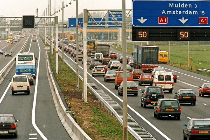 A1 bij Muiden (foto: ANP)