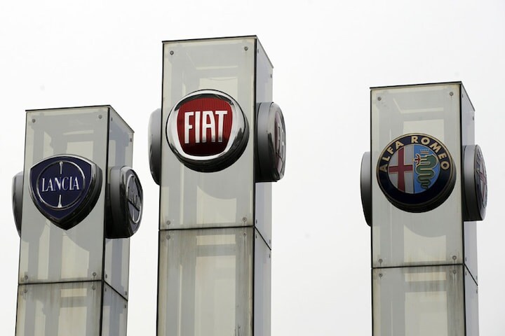 Fiat - Alfa - Lancia logo's | Foto: ANP/AFP