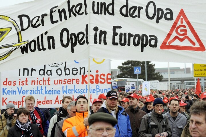 Opel-staking in Russelsheim (foto: AFP)