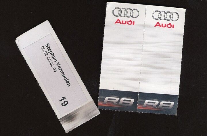 Audi-kaartjes van Stéphan
