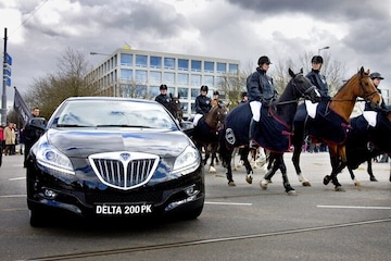 Paarden in actie voor Lancia bij AutoRAI | Foto: A