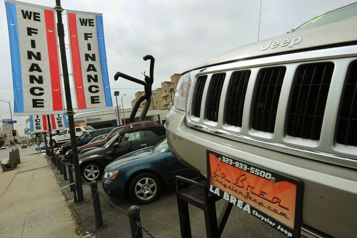 Chrysler-dealer in Los Angeles | Foto: ANP/AFP