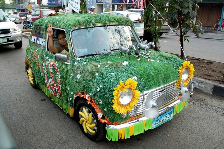 Groene auto | Foto: ANP/AFP