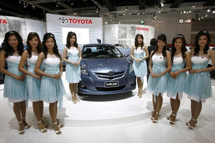 Toyota op de Autoshow in Bangkok | Foto: ANP/EPA