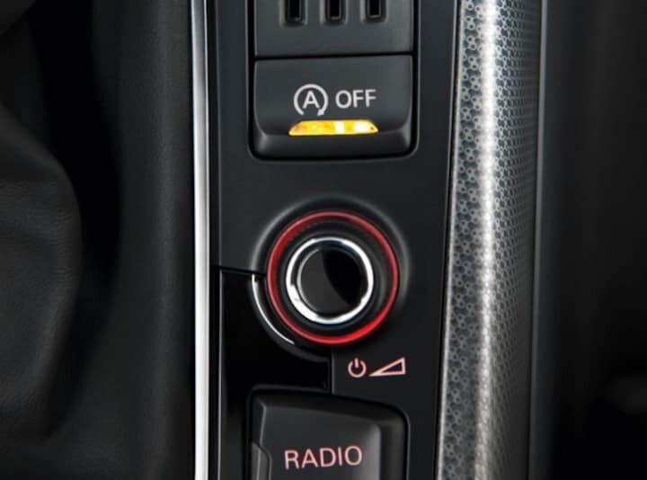 Audi A5 start-stopknop