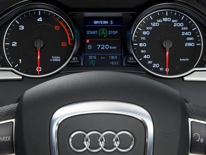 Audi start-stopdisplay