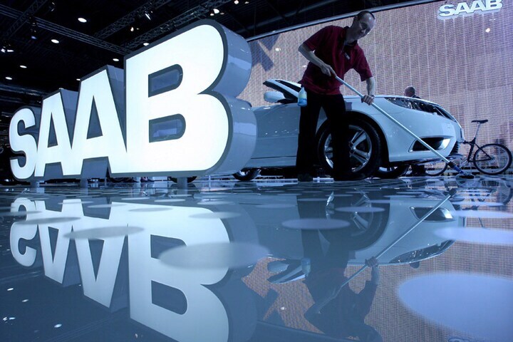 Saab-stand in Leipzig | Foto: ANP/EPA