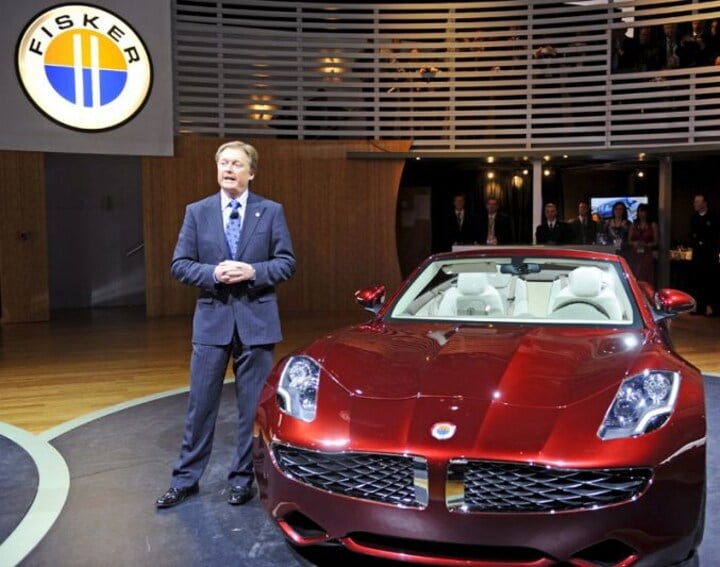 Henrik Fisker bij Fisker Sunset op Detroit 2009 | 