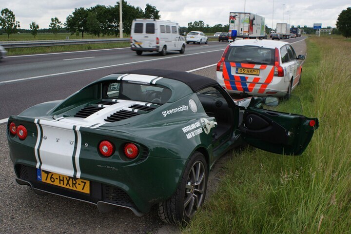 Elektrische Lotus Elise krijgt bekeuring