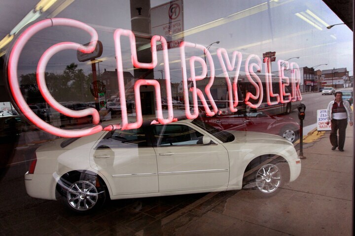 Chrysler-dealer in Chicago | Foto: ANP/AFP