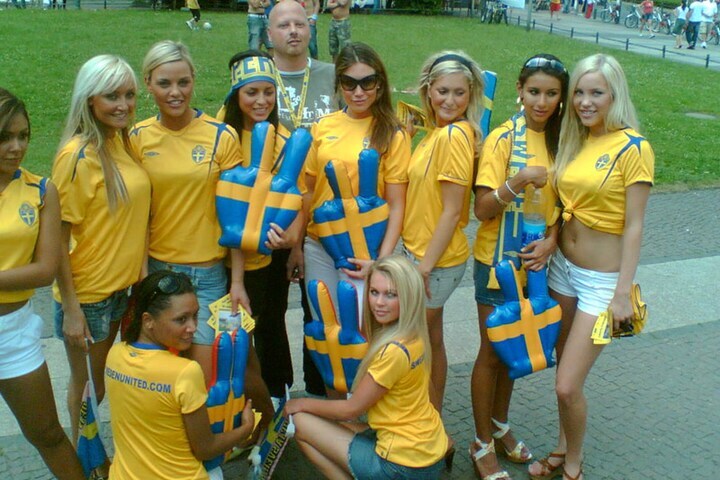 Zweedse voetbalfans